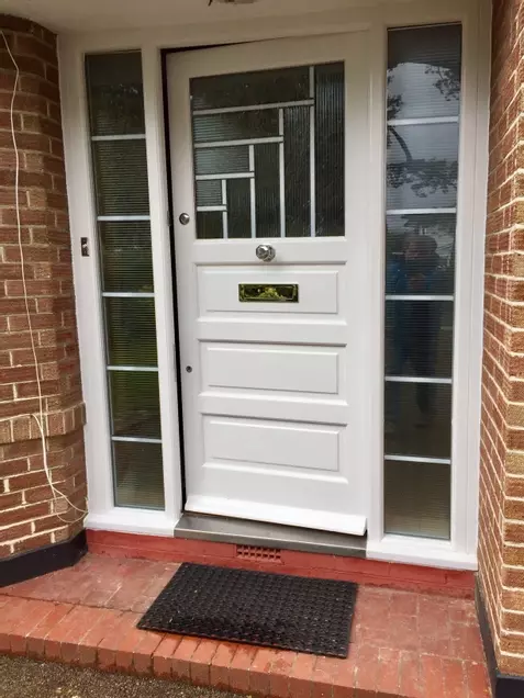 Hardwood Front door and frame